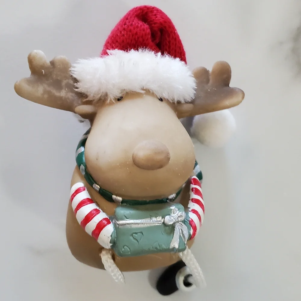 Santa, Snowman & Reindeer Shelf Sitters 3 Piece Figurine Set